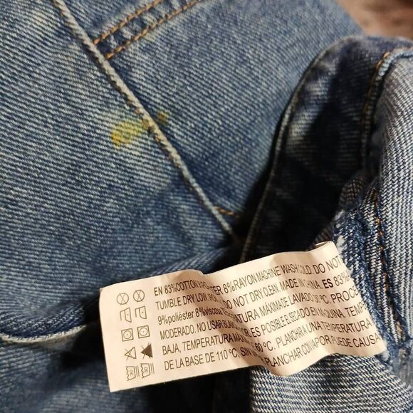 Forever 21 Blue Denim Belted Mini-Skirt Size M - Picture 6 of 6